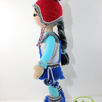 Crochet Doll Pattern, Amigurumi doll pattern, Large doll, 21"/53cm, Hanna