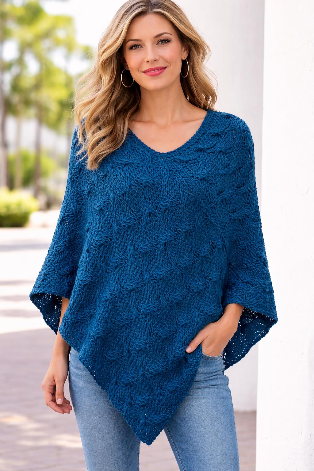Deep Ocean Poncho