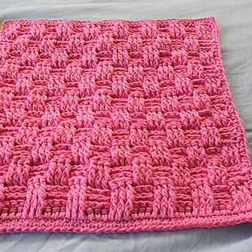 Basketweave Washcloth