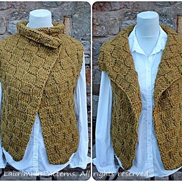 Dijon wrap/sleeveless jacket
