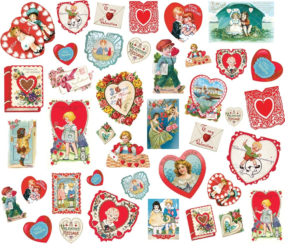 Simple Stories Simple Vintage My Valentine Card Ephemera 40/Pkg - 613128