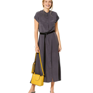 Burda Style Misses' Dress with Button Fastening – Stand Collar – Frills B6240 - Paper Pattern, Size 8-18