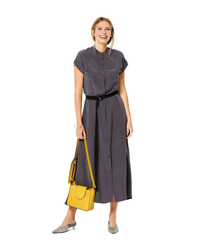 Burda Style Misses' Dress with Button Fastening – Stand Collar – Frills B6240 - Paper Pattern, Size 8-18
