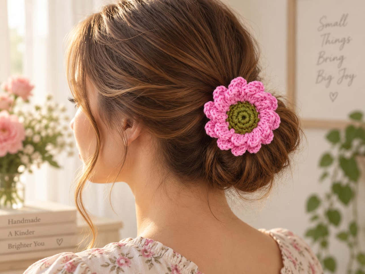 Crochet Multilayer Flower Hair Band Pattern – PDF + Video Tutorial