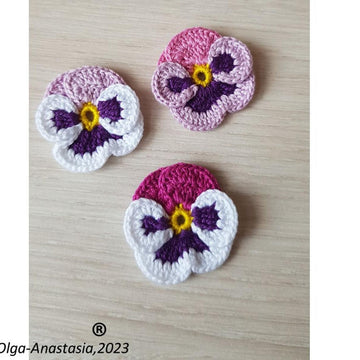 Pansies crochet