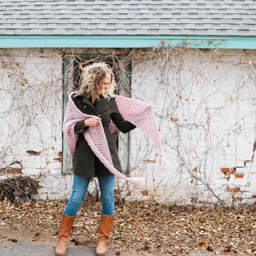 At First Blush Triangle Scarf