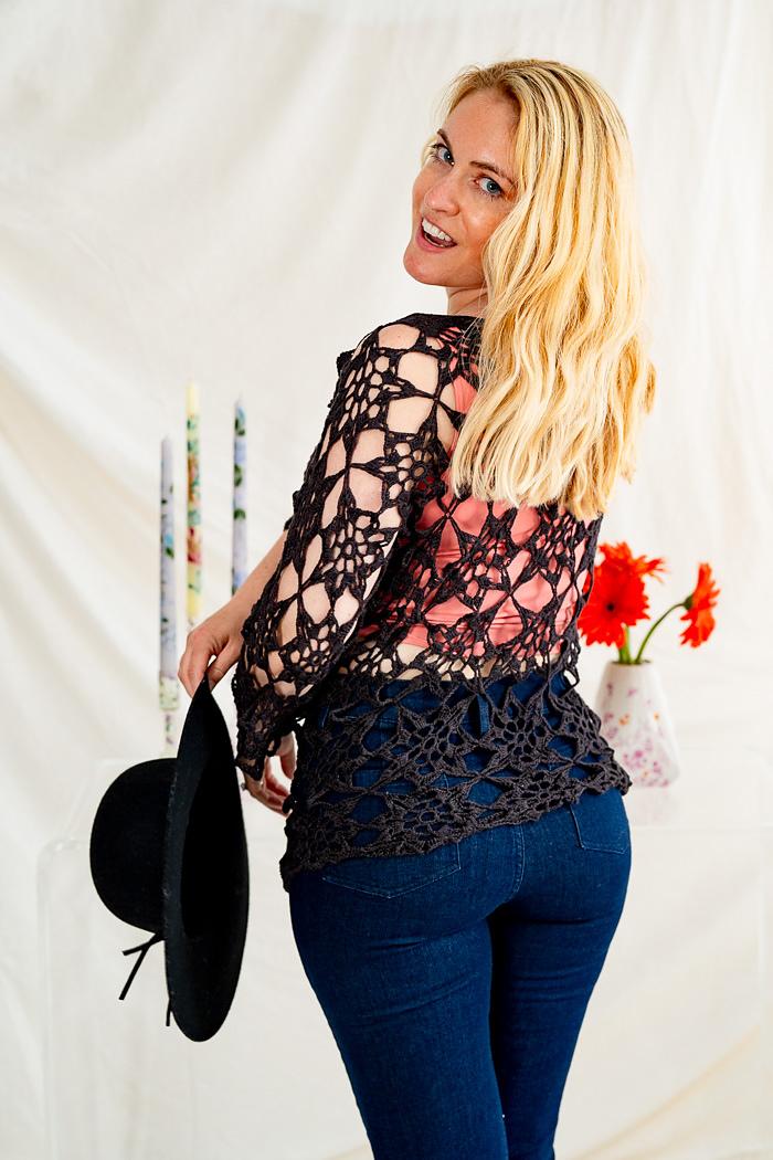 C967-Midnight Meadow Lace Top