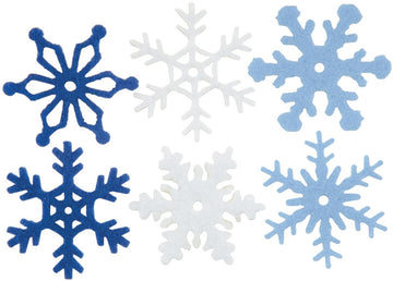 ODDITIES Medium Felt Snowflakes 1.25"