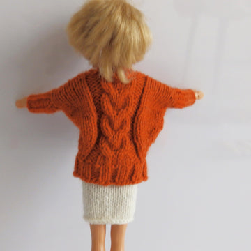 Barbie Dolman Cardigan, Skirt & Top