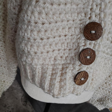 Cropped Crochet Cardigan