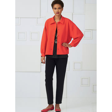 Vogue Misses' Tops, Straight Skirt, and Pants V9286 - Sewing Pattern