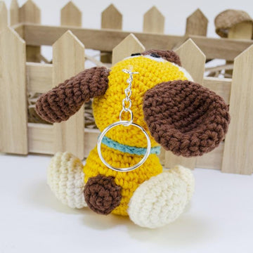 Amigurumi Puppy Dog Keychain