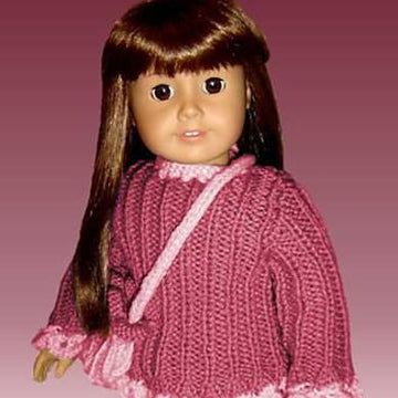 Fits American Girl Doll, Scalloped Trim 006