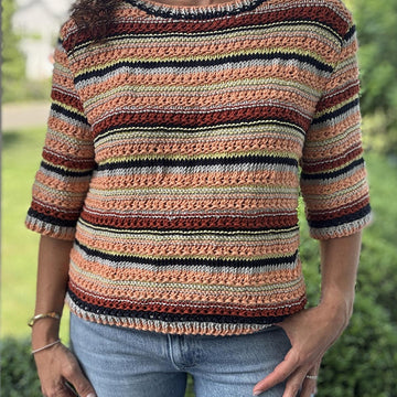 Short-Sleeve Cotton Knit Tee