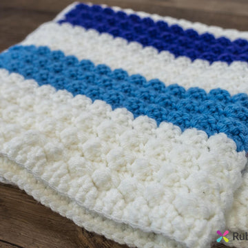 Sassy Rose Sedge Stitch Crochet Blanket