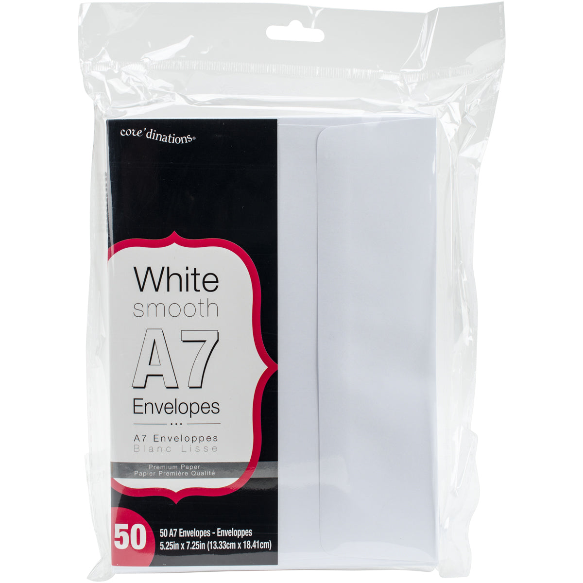Darice Heavyweight A7 Envelopes (5.25"X7.25") 50/Pkg - White