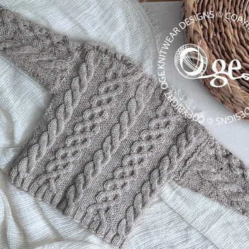 Niven Cable Sweater and Hat - P232