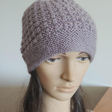 Surrey - Family textured beanie with garter brim