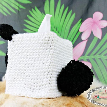 Panda Bear Tissue Box Cover