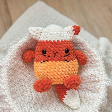 Candy corn cat crochet pattern, PDF, amigurumi halloween pattern