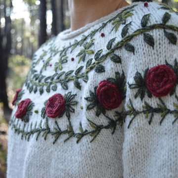 Boho Wreath Sweater