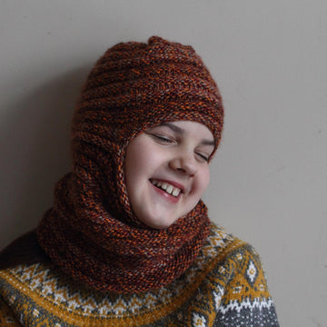 Raven Balaclava for Aran