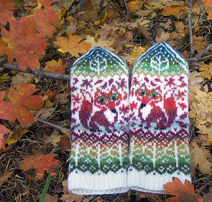Fox Season Mittens