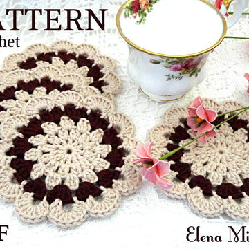 Crochet Pattern Crochet Placemat Coaster