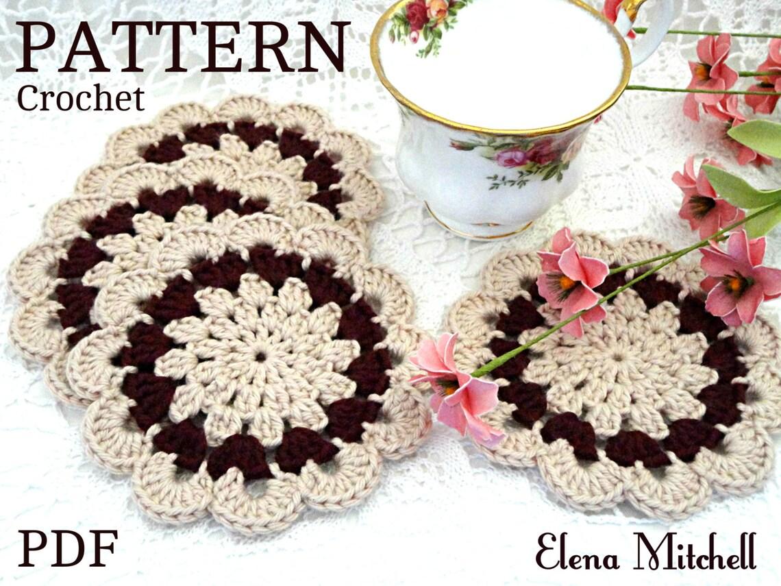 Crochet Pattern Crochet Placemat Coaster