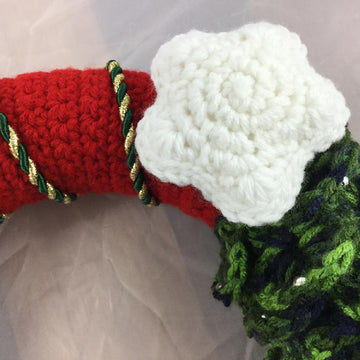 Santa and Christmas Tree Wreath