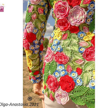 Butterfly lace pullover