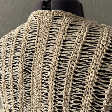 Crochet Drop Stitch Sleeveless Shirt