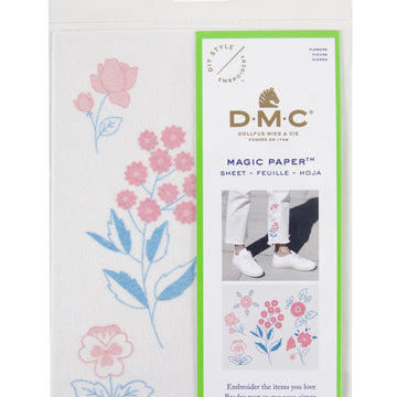 DMC Magic Paper Flower Embroidery Sheet