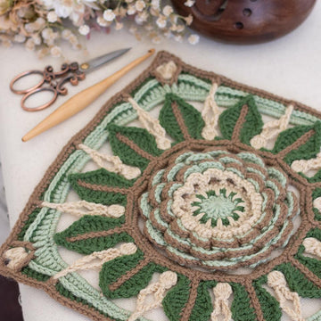 Desert Rose Afghan Square