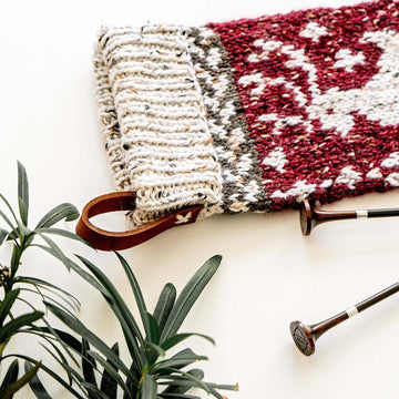 Prancing Deer Knit Stocking