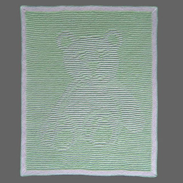 Teddy Bear Illusion Blanket and Cushion