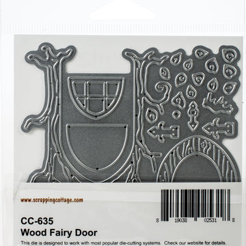 CottageCutz Dies - Wood Fairy Door 2.9"X3.3"