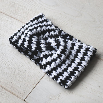 Houndstooth Twist Front Headband
