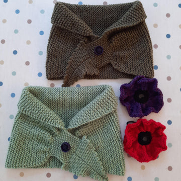 Poppy button scarf