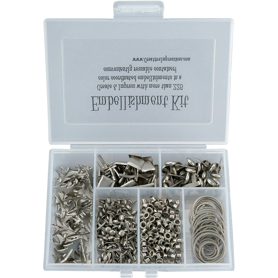 Creative Impressions Embellishment Kits - Pewter