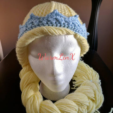 Princess Hair Wig (with Crown)