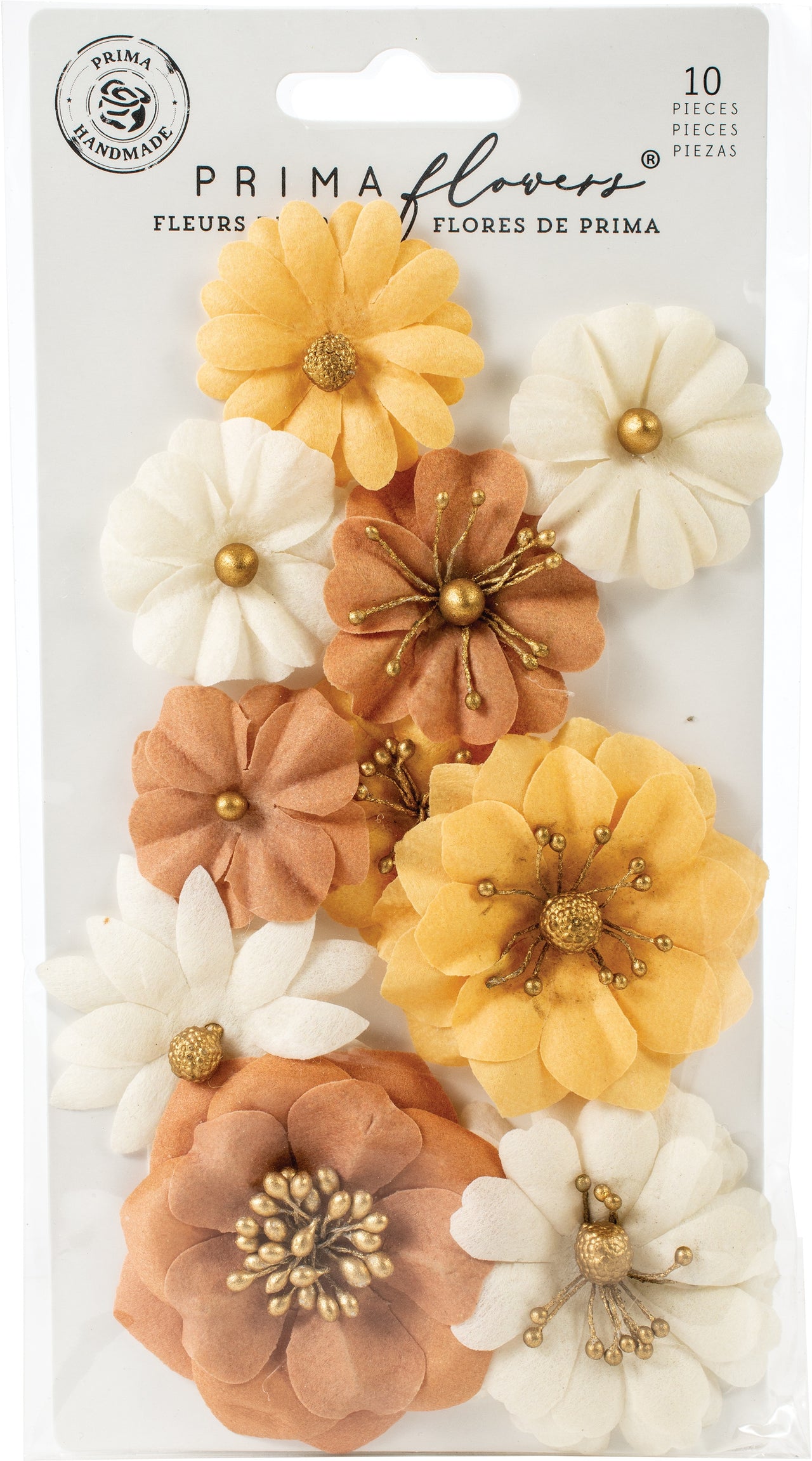 Prima Marketing Mulberry Paper Flowers - Harvest/Autumn Sunset