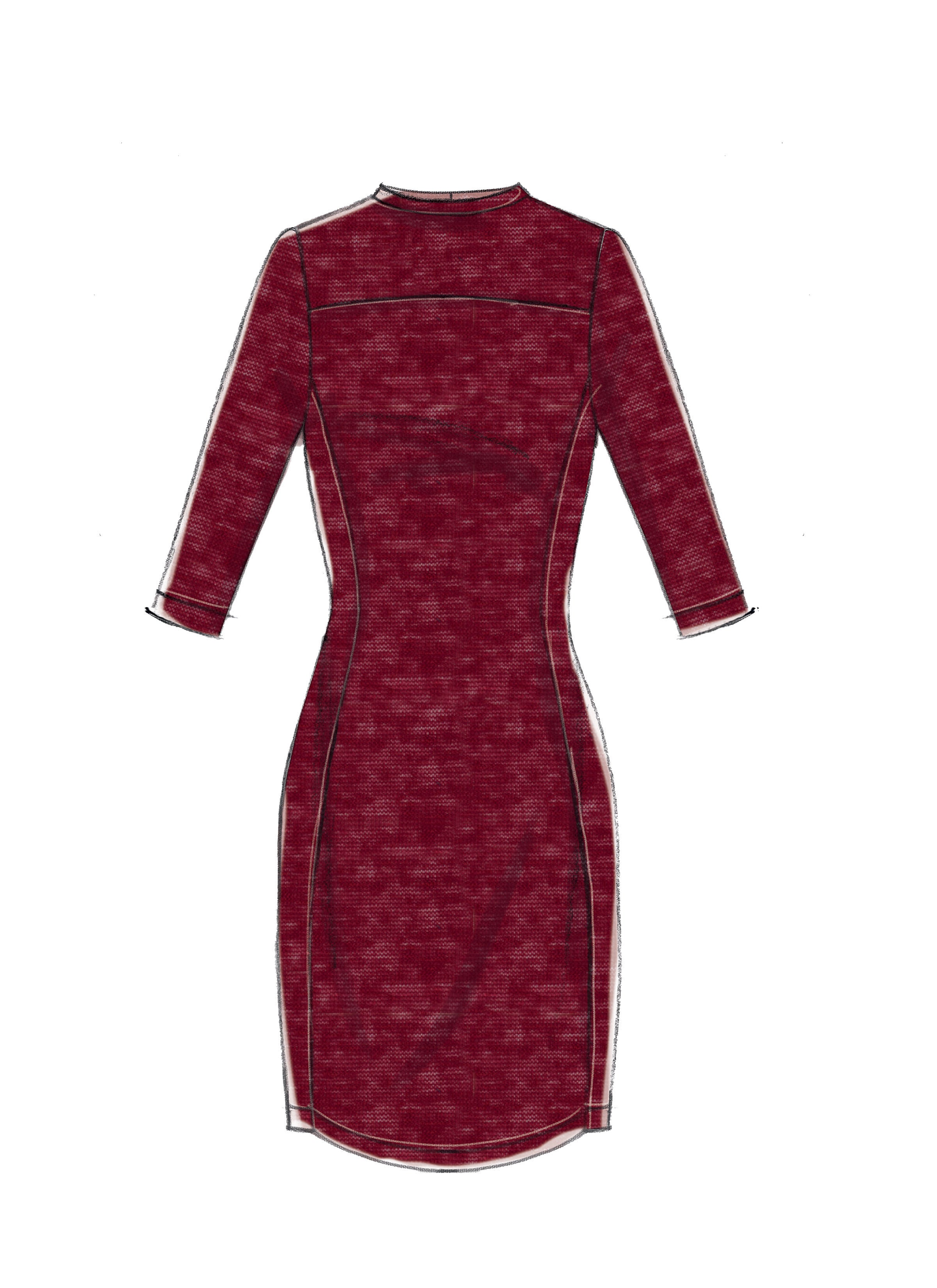 McCall's Misses' Knit Side-Panel Dresses with Yokes M7430 - Sewing Pattern