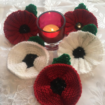 Easy Knit Poppies DK knitting pattern