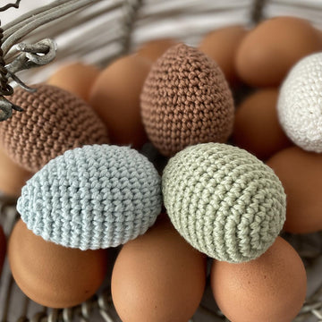 Crochet Egg Amigurumi - Whole & Fried