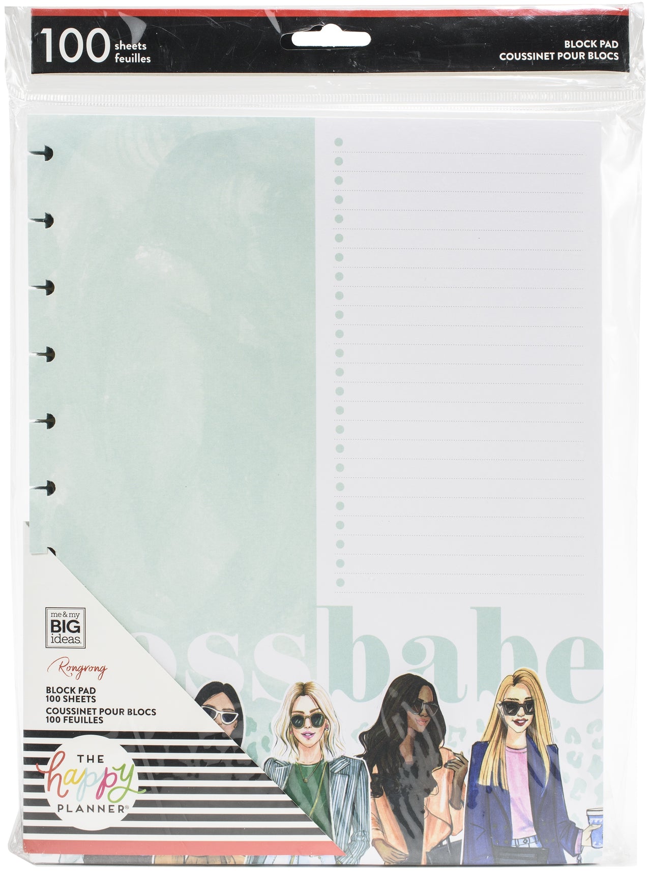 Happy Planner Big Block Pad 12"X4.5" 100/Pkg - Rongrong