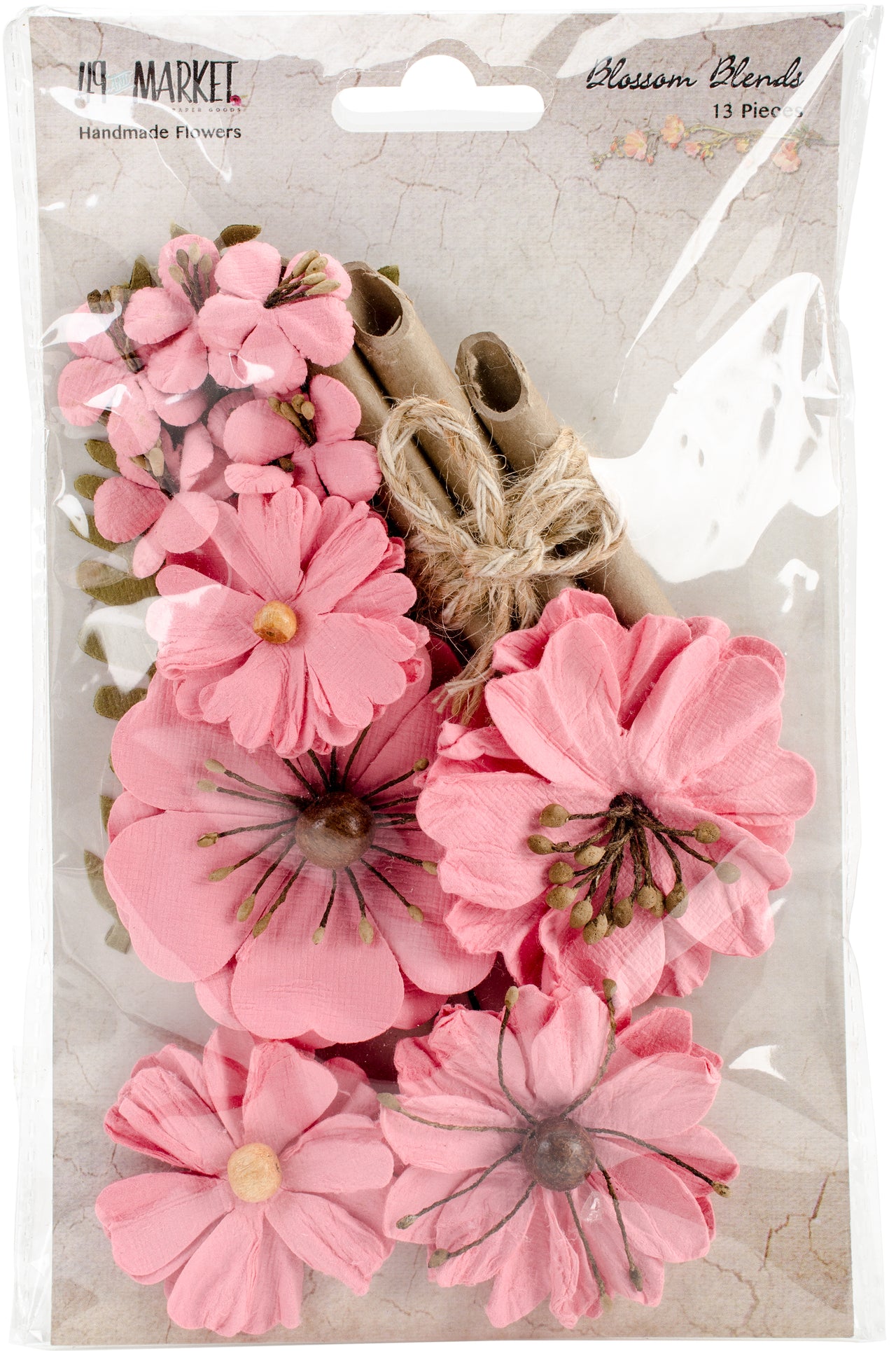 49 And Market Blossom Blends 13/Pkg - Watermelon, 2.5"