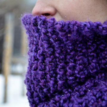 The Purple People Eater Cowl