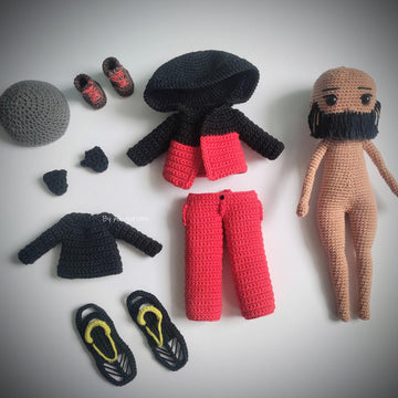 Hiking Boy Doll with Snowshoes