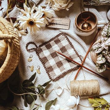 Cottagecore Pot Holder Knitting Pattern